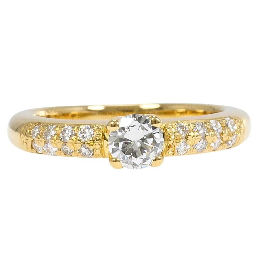 VINTAGE 18k Gold Diamond Ring